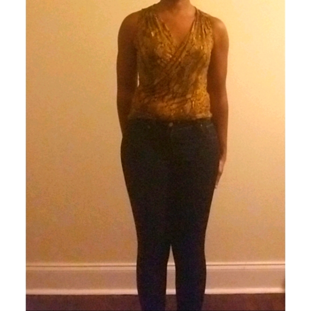 H&M Snakeskin Drape Top - Picture 5 of 9